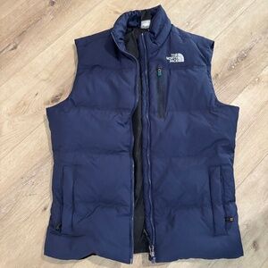 The North Face puffer vest navy medium